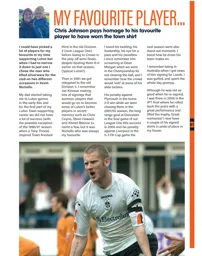 Chris Johnson My Favourite Player Nicholls Dec 2024