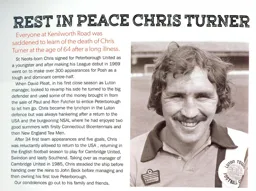 Chris Turner Obituary May 2015