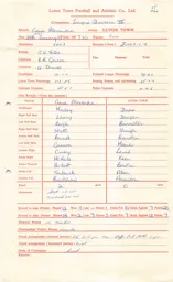 Crewe Alexandra A 29.1.1969 Match Paperwork & Correspondence