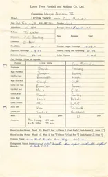 Crewe Alexandra H 26.2.1969 Match Paperwork & Correspondence