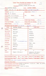Crystal Palace A 6.10.1973 Match Paperwork
