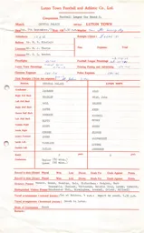 Crystal Palace A 7.9.1971 Match Paperwork & Correspondence