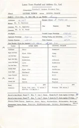 Crystal Palace H 23.2.1974 Match Paperwork