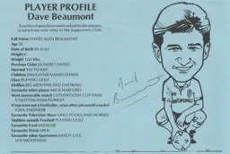 Dave Beaumont Article Supporters Club Fanzine Issue 5 1990