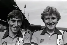 Daves Son Mick (r) with Gary Sisman
