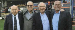 David Court, Alan Garner, Peter Anderson and Ken Goodeve visit Kenilworth Road 2017