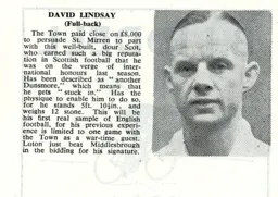 David Lindsay Luton News Handbook 1948-49