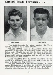 Davie and Taylor Depart Luton News Handbook 1952-53