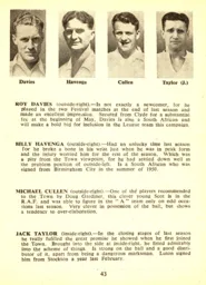 Davies Havenga Cullen Taylor Luton News Handbook 1951-52