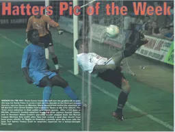 Dean Crowe in action during a Spurs pre season friendly - 03:04 programme feature