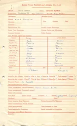 Derby County A 14.11.1953 Match Paperwork