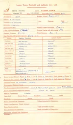 Derby County A 15.10.1960 Match Paperwork Correspondence