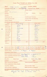 Derby County A 2.3.1955 Match Paperwork
