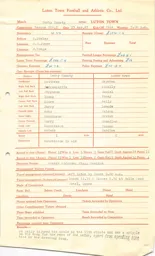 Derby County A 23.3.1963 Match Paperwork & Correspondence