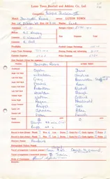 Doncaster Rovers A 11.10.1969 Match Paperwork