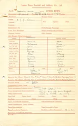 Doncaster Rovers A 23.3.1951 Match Paperwork