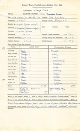 Doncaster Rovers H 25.10.1967 Match Paperwork