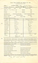Doncaster Rovers H 26.3.1951 Match Paperwork