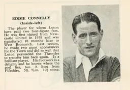 Eddie Connelly Luton News Handbook 1946-47