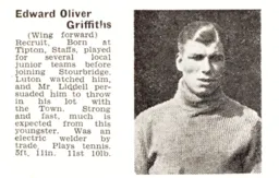 Edward Griffiths Luton News Handbook 1937-38