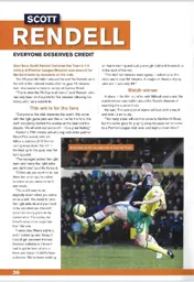 Everyone deserves credit for the Norwich victory according to Scott Rendell 2012:13 Programme Article