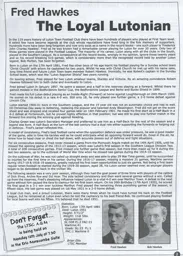 Fred Hawkes Article Supporters Club Fanzine Issue 61 2004