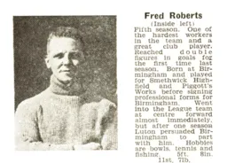 Fred Roberts Luton News Handbook 1938-39