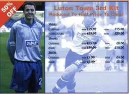 Freidrich Brietenfelder showing off the third kit - 00:01 programme feature