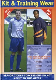 Friedrich Brietenfelder and Tresor Kandol with club shop swag - 00:01 programme feature