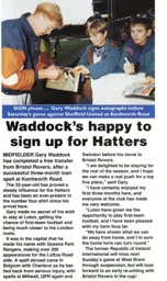 Gary Waddock completes a free transfer - 94:95 programme feature