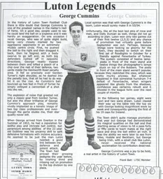 George Cummins Article Supporters Club Fanzine Issue 55 2002