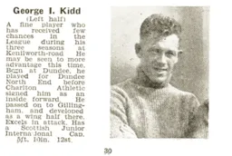 George Kidd Luton News Handbook 1938-39