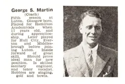 George Martin Luton News Handbook 1937-38