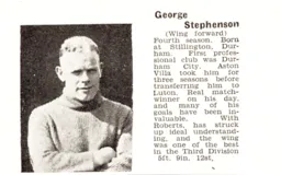 George Stephenson Luton News Handbook 1937-38