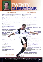 Getting to know Ian Hillier - 04:05 programme feature