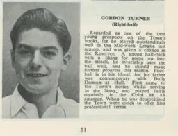 Gordon Turner Luton News Handbook 1950-51