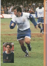 Graeme Tomlinson poster - 95-96 programme feature