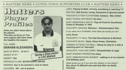 Graham Alexander Article Supporters Club Fanzine Issue 28 1996