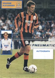 Graham Alexander poster - 96-97 programme feature