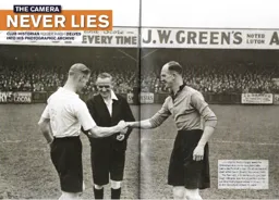 Horace Gager ahead of Wolves game December 1945 - 2012:13 Programme Article