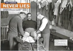 Hugh Billington on the physio table 2012:13 Programme Article