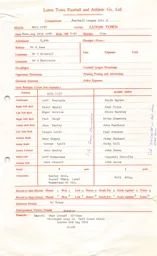 Hull City A 24.8.1976 Match Paperwork
