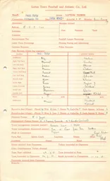 Hull City A 29.9.1951 Match Paperwork