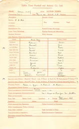 Hull City A 5.5.1951 Match Paperwork