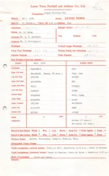 Hull City A 7.11.1970 Match Paperwork