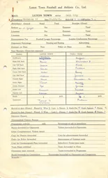 Hull City H 10.10.1953 Match Paperwork
