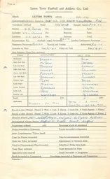 Hull City H 17.10.1964 Match Paperwork
