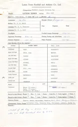 Hull City H 20.3.1971 Match Paperwork & Correspondence