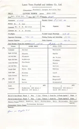 Hull City H 27.10.1973 Match Paperwork