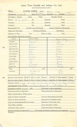 Hull City H 28.3.1953 Match Paperwork